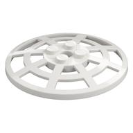 Dish 6 x 6 Inverted, Radar / Webbed [Anti-studs at 90°] (White)