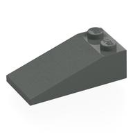 Brick Sloped 18° 4 x 2 (Dark Gray)