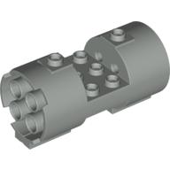 Cylinder 3 x 6 x 2 2/3 Horizontal Hollow Studs (Light Gray)