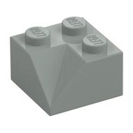 Brick Sloped 45° 2 x 2 Double Concave (Light Gray)