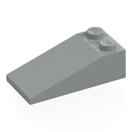 Brick Sloped 18° 4 x 2 (Light Gray)