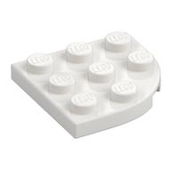 Plate Round Corner 3 x 3 (White)
