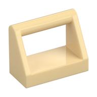 Tile Special 1 x 2 with Handle (Tan)