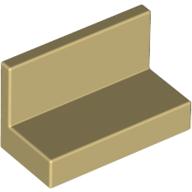 Panel 1 x 2 x 1 [Square Corners] (Tan)