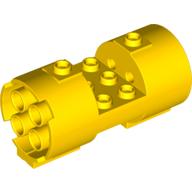 Cylinder 3 x 6 x 2 2/3 Horizontal Hollow Studs (Yellow)