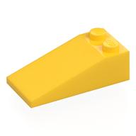 Brick Sloped 18° 4 x 2 (Yellow)