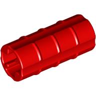 Technic Axle Connector Ridged [with x Hole x Orientation] (Red)