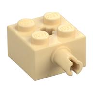 Brick Special 2 x 2 with Pin and Axle Hole (Tan)