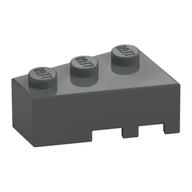 Brick Wedged, Angled 3 x 2 Left (Dark Gray)