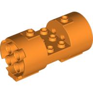 Cylinder 3 x 6 x 2 2/3 Horizontal Hollow Studs (Orange)