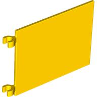 Flag 6 x 4 with O-Clips (Yellow)