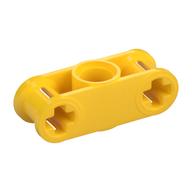 Technic Axle and Pin Connector Perpendicular 3L with Centre Pin Hole (Yellow)