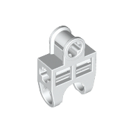 Technic Axle Connector 2 x 3 with Ball Socket, Open Sides (White)