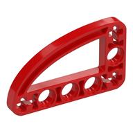 Technic Beam 3 x 5 L-Shape with Quarter Ellipse Thin (Red)