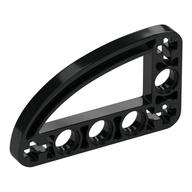 Technic Beam 3 x 5 L-Shape with Quarter Ellipse Thin (Black)