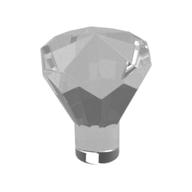 Rock 1 x 1 Jewel / Gem 24 Facet (Trans-Clear)