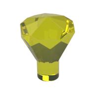 Rock 1 x 1 Jewel / Gem 24 Facet (Trans-Yellow)