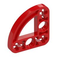 Technic Beam 3 x 3 L-Shape with Quarter Ellipse Thin (Red)