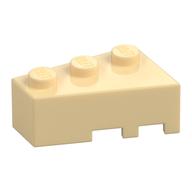 Brick Wedged, Angled 3 x 2 Left (Tan)