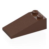 Brick Sloped 18° 4 x 2 (Brown)