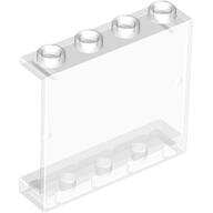 Panel 1 x 4 x 3 [Hollow Studs] (Trans-Clear)
