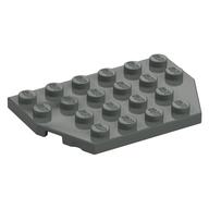 Wedge Plate 4 x 6 Cut Corners (Dark Gray)