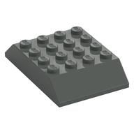 Brick Sloped 45° 6 x 4 Double [aka Train Roof] (Dark Gray)