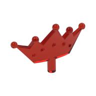 Headwear Accessory Crown / Tiara (Trans-Red)