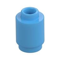 Brick Round 1 x 1 Open Stud (Medium Blue)