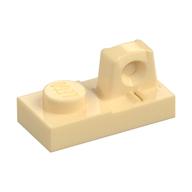 Hinge Plate 1 x 2 Locking with 1 Finger On Top (Tan)