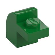 Brick Curved 1 x 2 x 1 1/3 with Curved Top (Green)