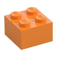 Brick 2 x 2 (Medium Orange)
