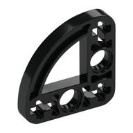 Technic Beam 3 x 3 L-Shape with Quarter Ellipse Thin (Black)