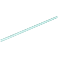 Hose, Ribbed 7mm D. 31L / 24.8cm (Trans-Light Blue)