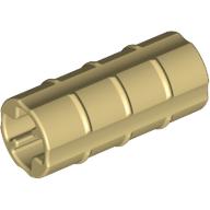 Technic Axle Connector Ridged [with x Hole x Orientation] (Tan)
