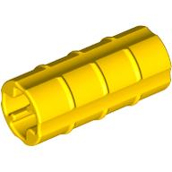 Technic Axle Connector Ridged [with x Hole x Orientation] (Yellow)