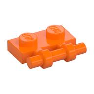 Plate Special 1 x 2 Side Handle [Free Ends] (Orange)