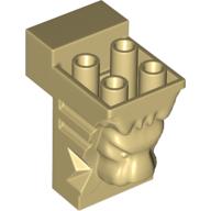 Brick Special 2 x 3 x 3 with Cutout and Lion Head [Hollow Studs] (Tan)