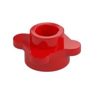 Plant, Flower, Plate Round 1 x 1 with 4 Petals (Red)