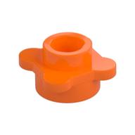 Plant, Flower, Plate Round 1 x 1 with 4 Petals (Orange)
