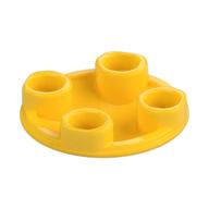 Plate Round 2 x 2 with Rounded Bottom [Boat Stud] (Yellow)