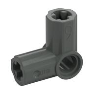 Technic Axle and Pin Connector Angled #6 - 90° (Dark Gray)