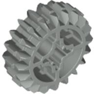 Technic Gear 20 Tooth Double Bevel with Axle Hole Type 2 [X Opening] (Light Gray)