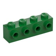 Brick Special 1 x 4 with 4 Studs on One Side (Green)