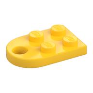 Plate Special 3 x 2 with Rounded End, Hole (Yellow)