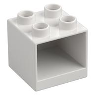 Duplo Cabinet 2 x 2 x 1.5 (White)