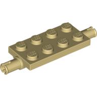 Plate Special 2 x 4 with Pins (Tan)