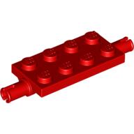 Plate Special 2 x 4 with Pins (Red)