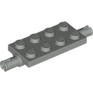 Plate Special 2 x 4 with Pins (Light Gray)