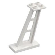 Support 2 x 4 x 5 Stanchion Inclined [5mm wide posts] (White)
